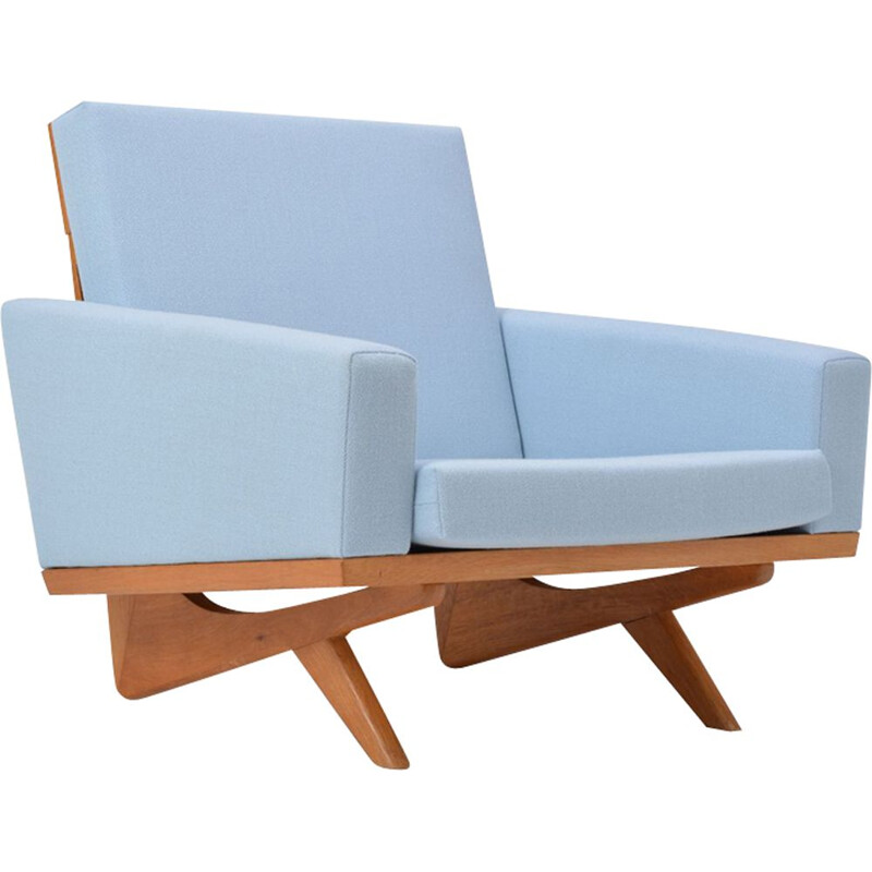 Vintage blue armchair by Georg Thams for As Vejen