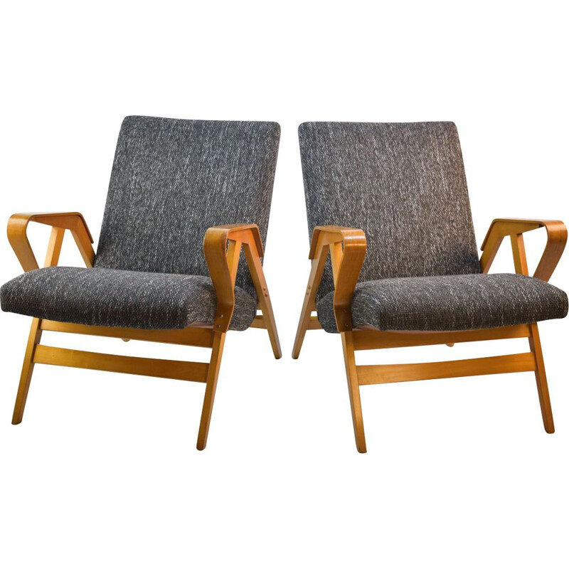 Set of 2 vintage armchairs by Thonet