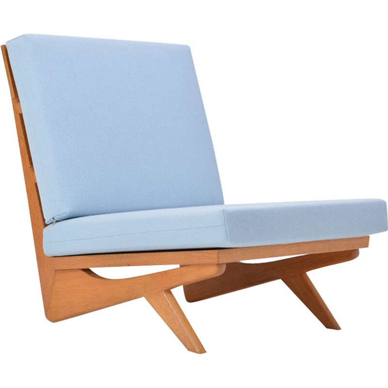 Vintage blue armchair by Georg Thams for As Vejen