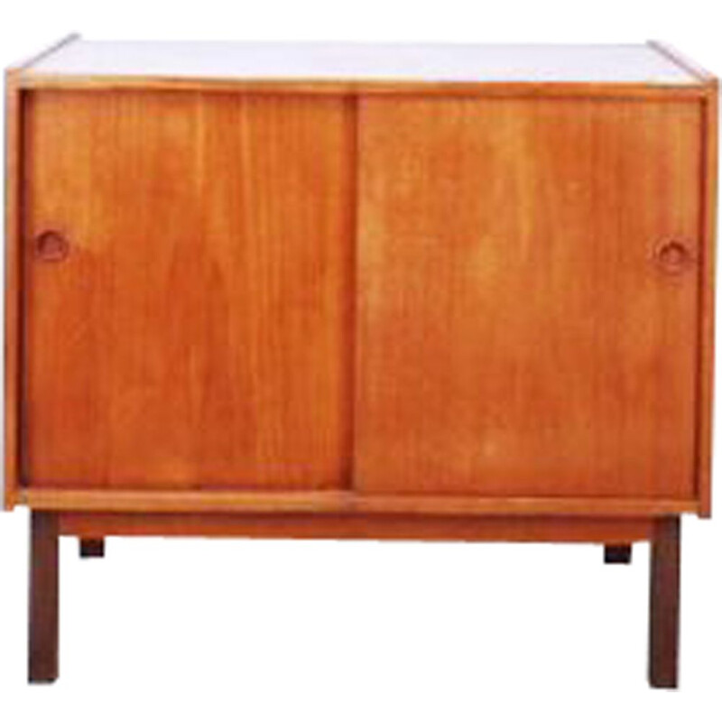 Vintage Swedish blond teak cabinet