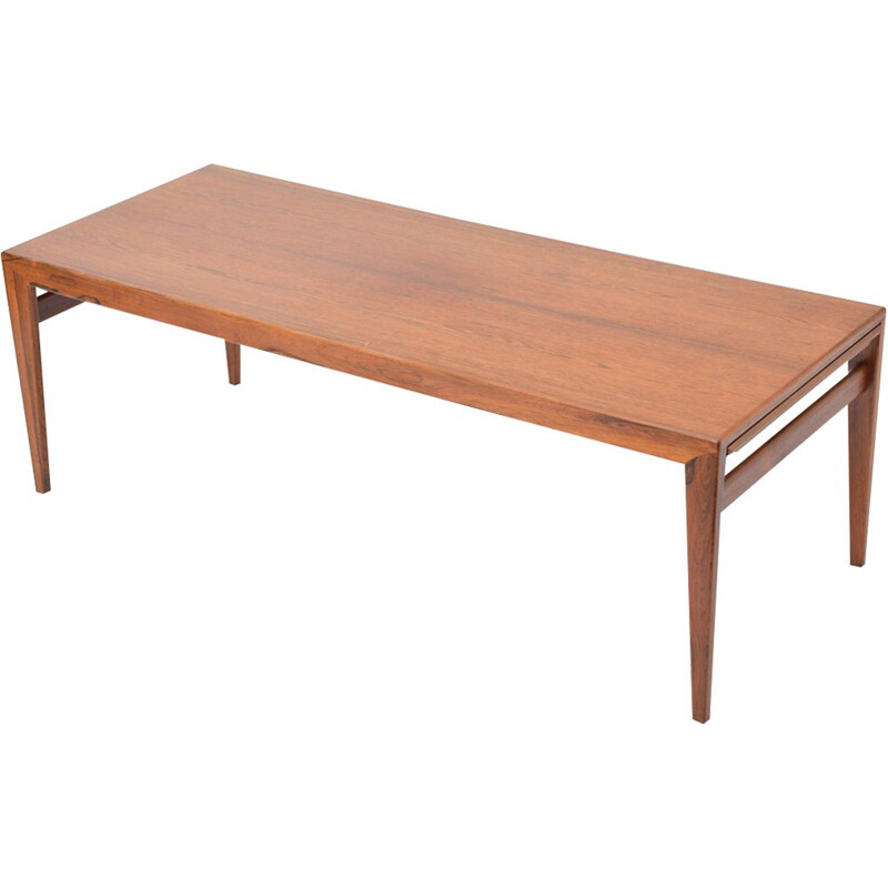 Vintage rosewood table de Johannes Andersen, Dinamarca 1960