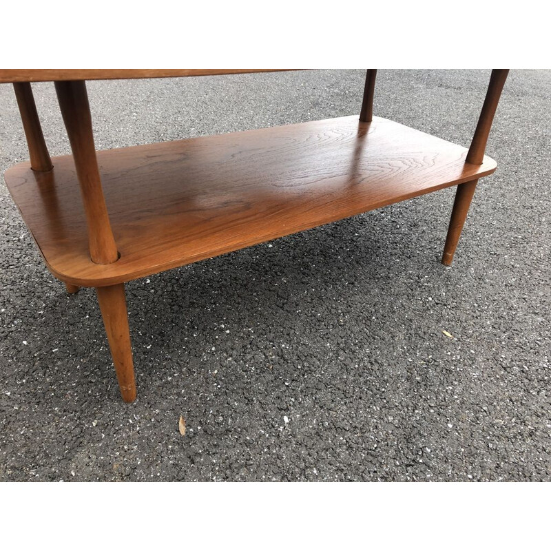 Vintage scandinavian table with details in ceramic 1960