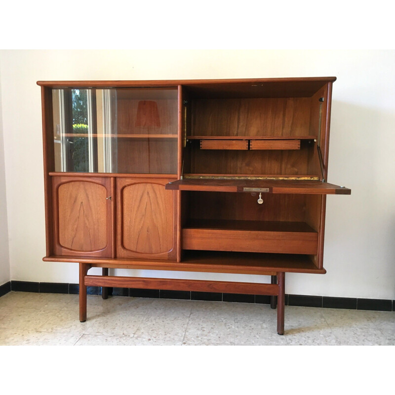 Vintage scandinavian sideboard for Gerhard Berg in teak 1960