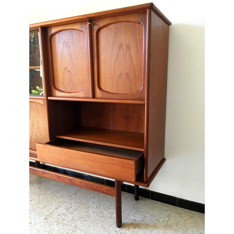 Vintage scandinavian sideboard for Gerhard Berg in teak 1960