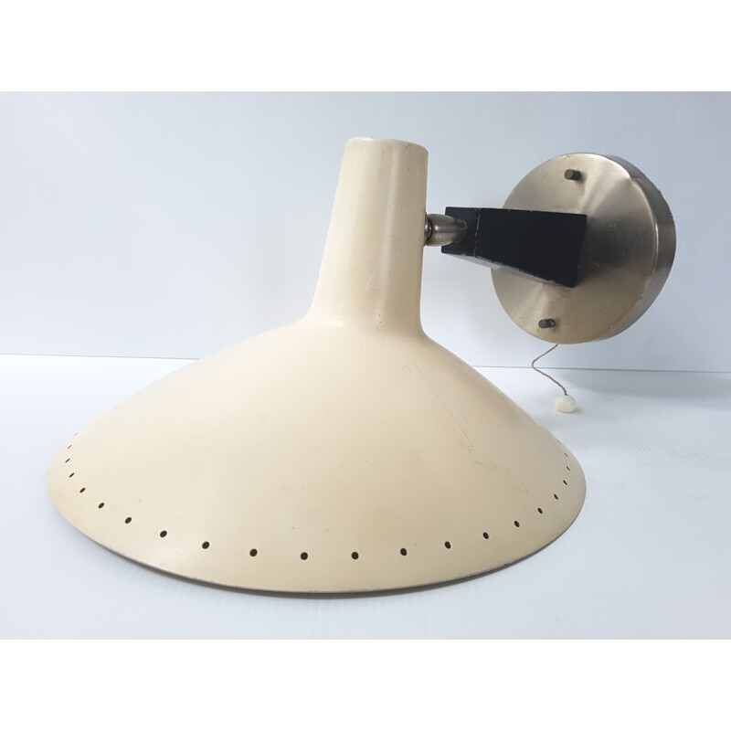 Vintage beige wall lamp 1950