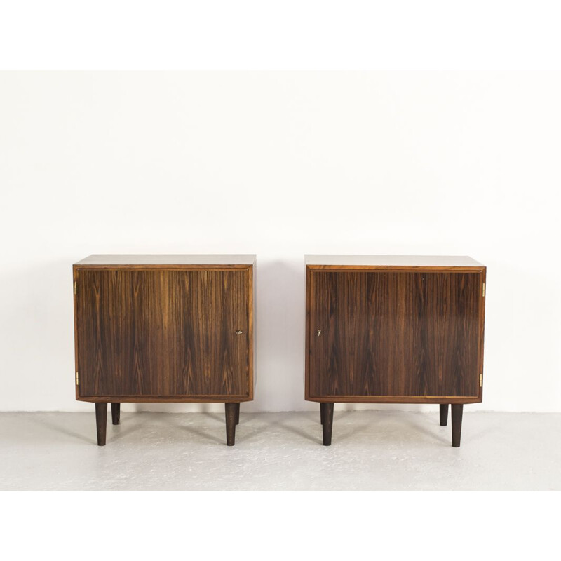 Pair of vintage cabinets by Hundevad in rosewood 1960