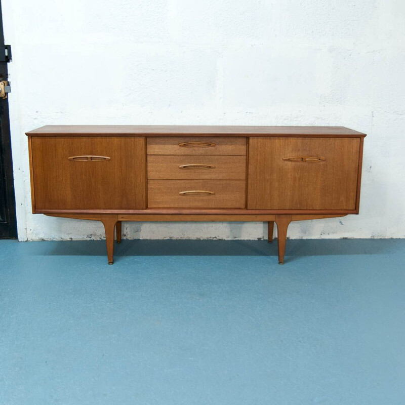 Vintage sliding sideboard for Jentique made in teak 1960