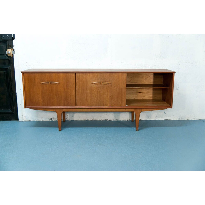 Vintage sliding sideboard for Jentique made in teak 1960