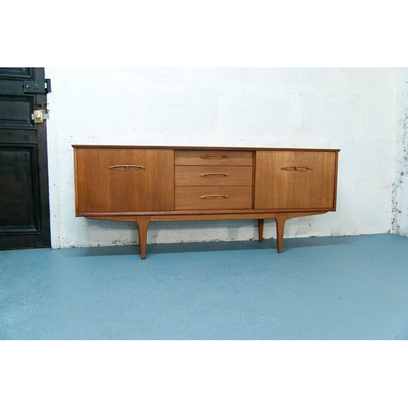 Vintage sliding sideboard for Jentique made in teak 1960