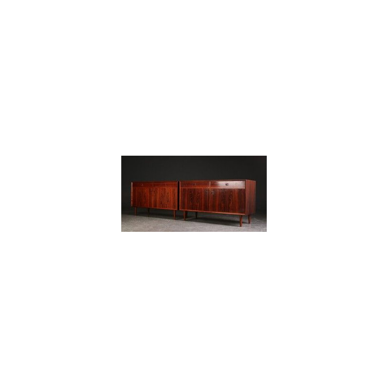 Pair of vintage sideboards for Dansk Mobelproducent in rosewood 1960