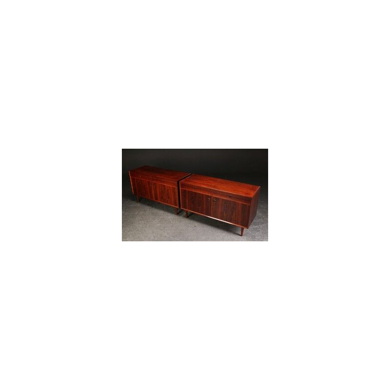 Pair of vintage sideboards for Dansk Mobelproducent in rosewood 1960