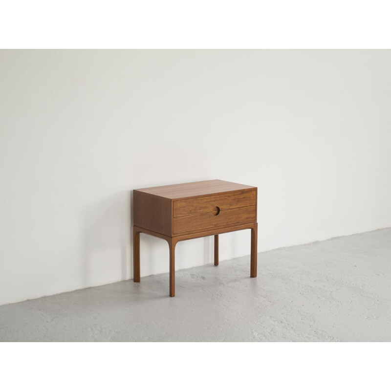 Vintage chest of 2 drawers in teak for Aksel Kjersgaard 1960