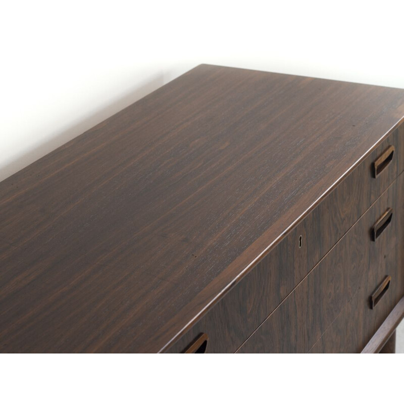 Commode vintage 3 tiroirs par Kai Kristiansen pour FM en palissandre