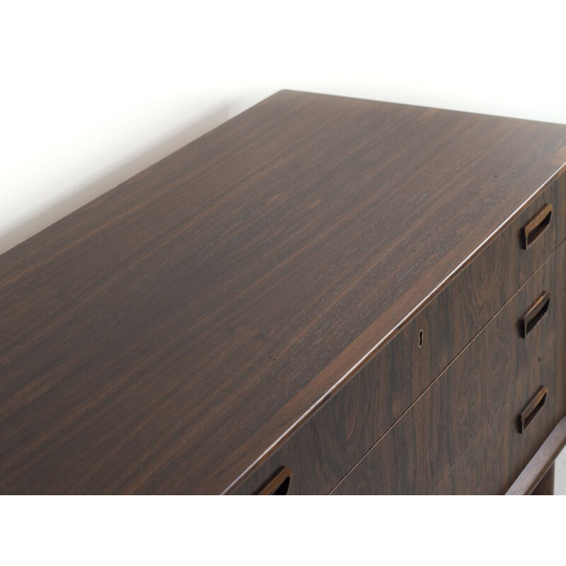 Vintage rosewood chest of 3 drawers by Kai Kristiansen for FM