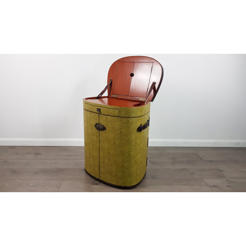 Vintage make-up table for Starbay in rosewood and cherrywood