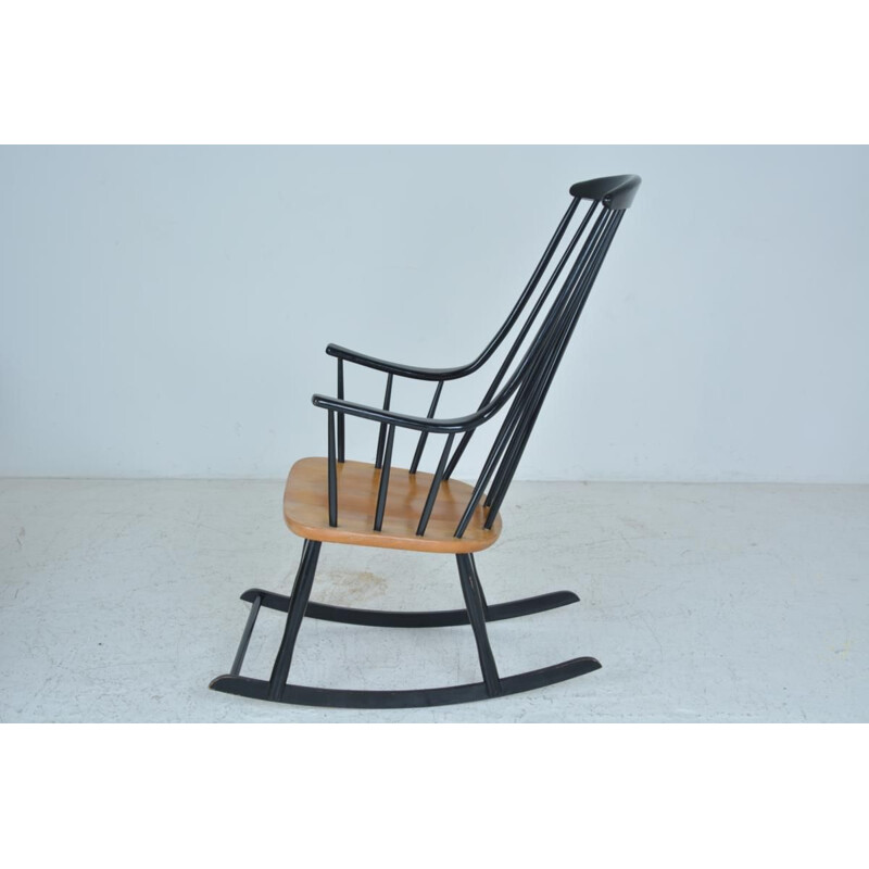 Vintage Grandessa rocking chair for Nesto in beechwood 1960