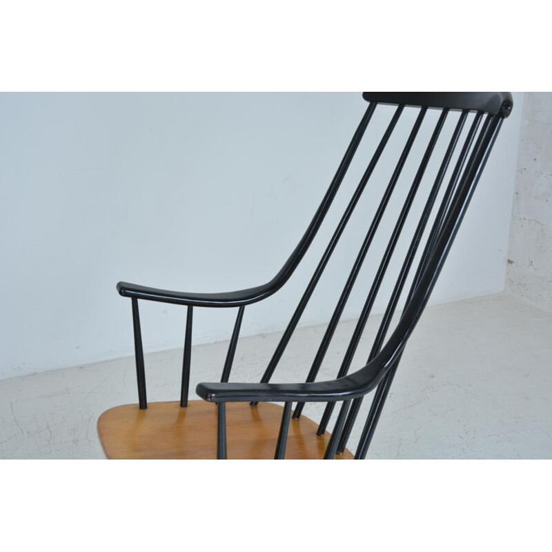 Chaise à bascule vintage Grandessa pour Nesto en hêtre 1960