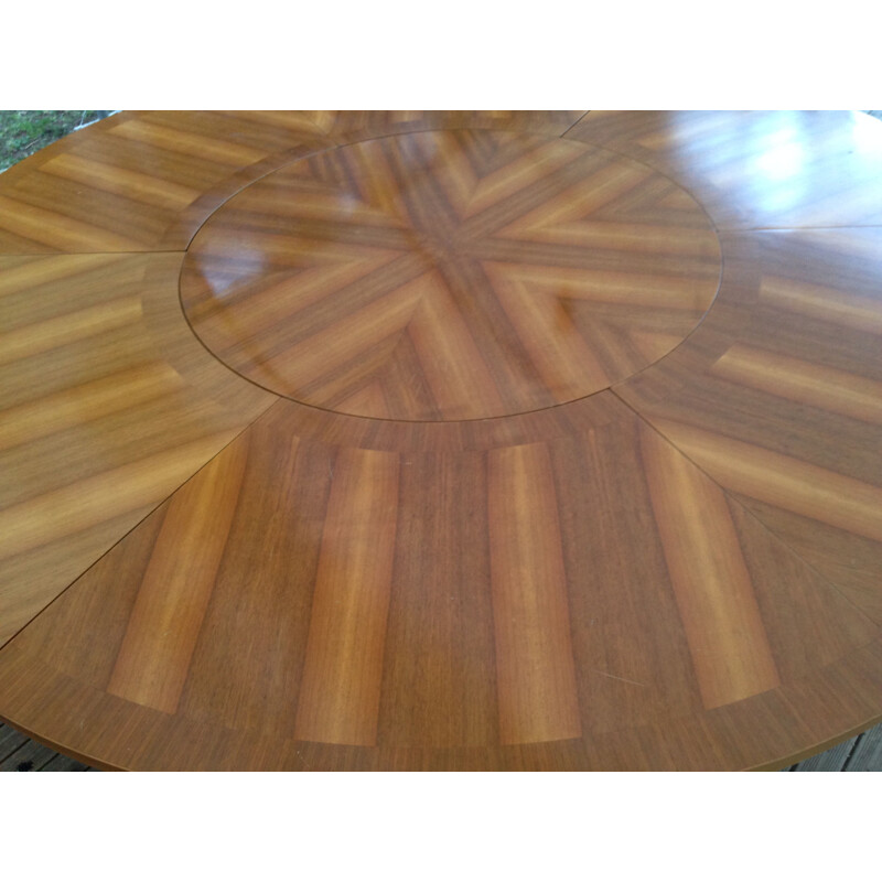 Vintage swiss dining table in wood 1960