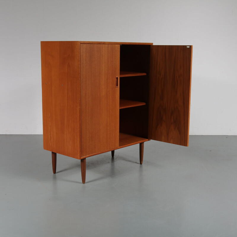 Vintage Dutch teak cabinet