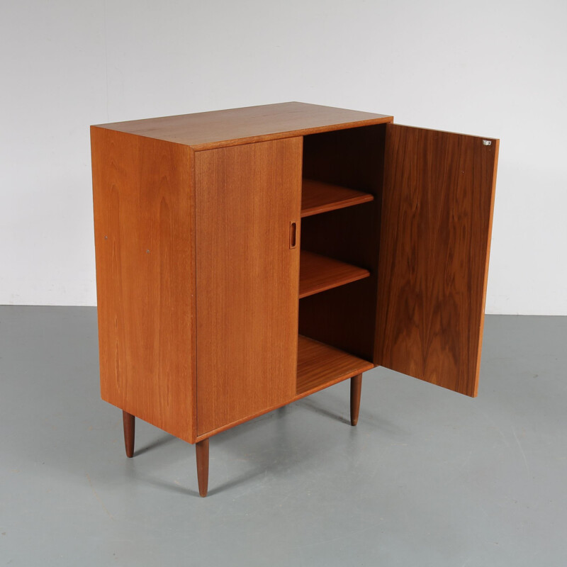 Vintage Dutch teak cabinet