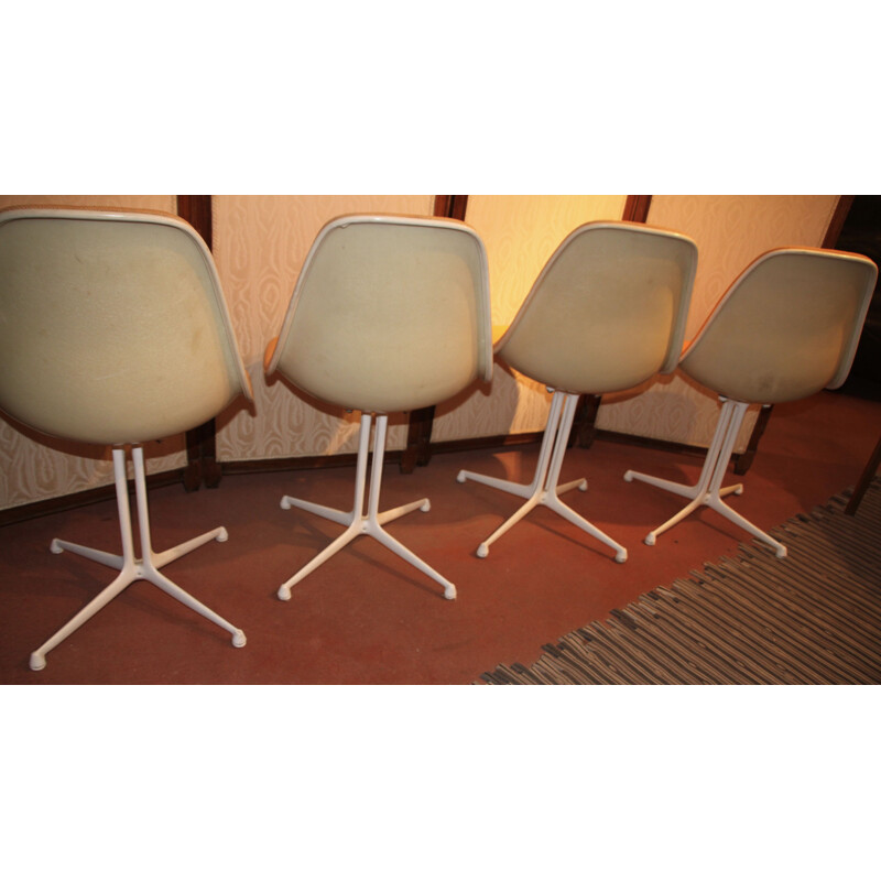 Set of 4 Lafonda chairs by Eames for Herman Miller