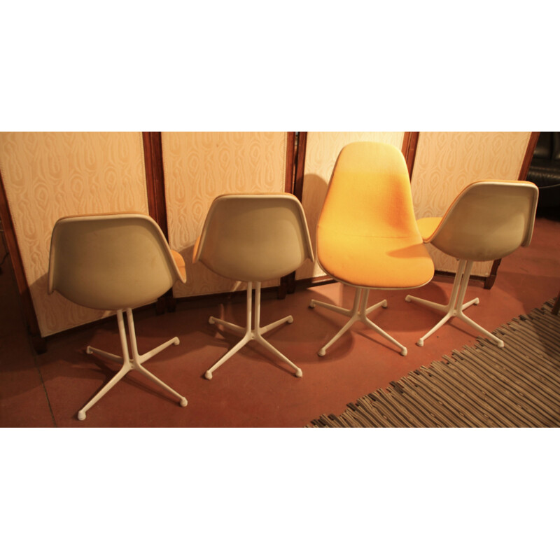 Set of 4 Lafonda chairs by Eames for Herman Miller