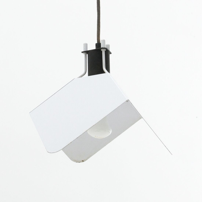 Pair of Triedro pendant lamps by Joe Colombo for Stilnovo