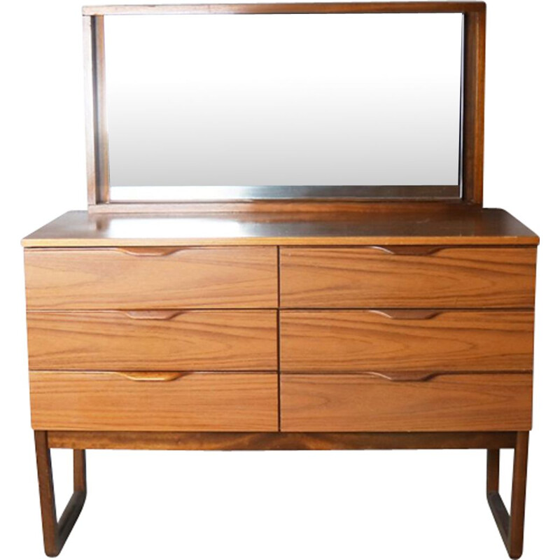 Vintage chest of drawers with mirror by Europa Furniture