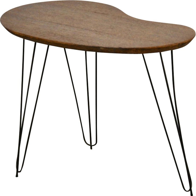 Vintage side table in oak wood
