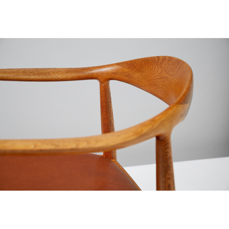 Cadeira de carvalho Vintage Jh-503 de Hans J. Wegner para Johannes Hansen, Dinamarca