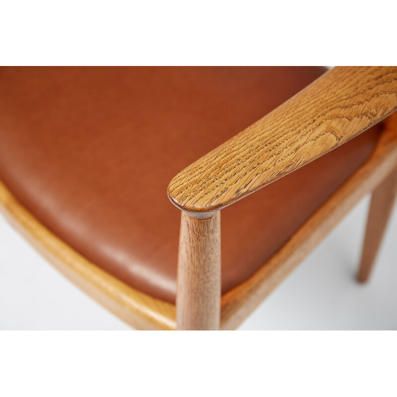 Cadeira de carvalho Vintage Jh-503 de Hans J. Wegner para Johannes Hansen, Dinamarca