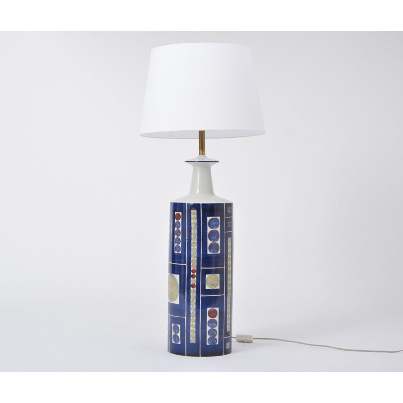 Vintage ceramic floor lamp by Ingelise Kofoed