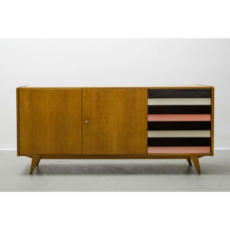 Wooden vintage sideboard, Jiri JIROUTEK - 1960s