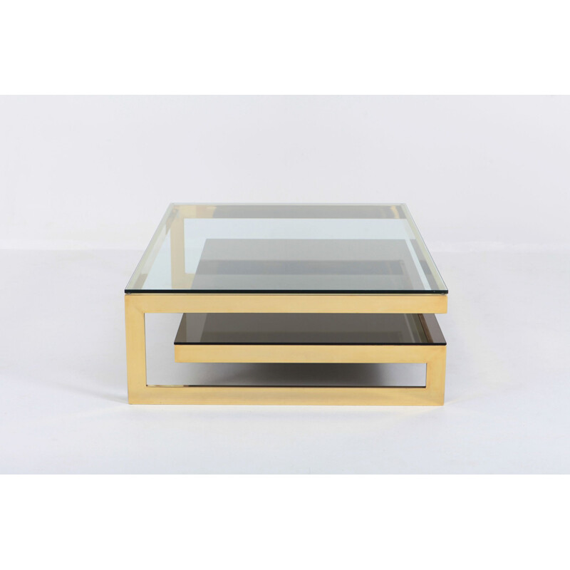 Vintage coffee table "Golden G" by Belgo Chrome