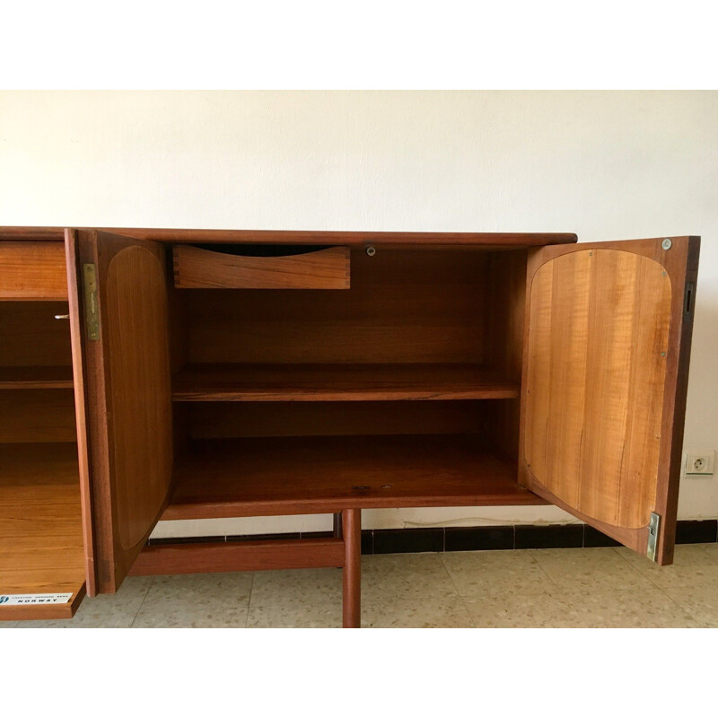 Vintage Scandinavian sideboard in teak by Gerhard Berg