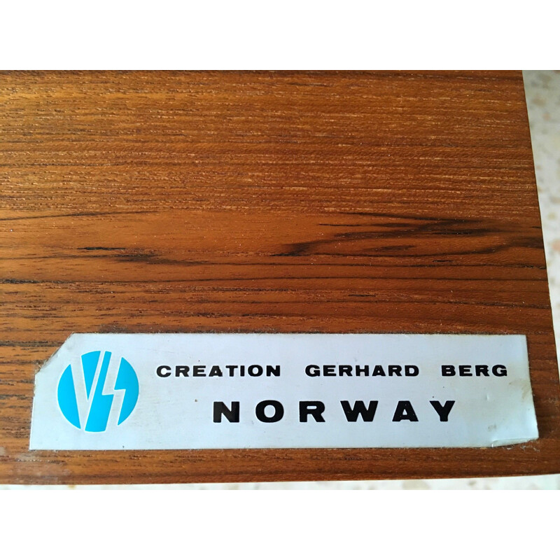 Vintage Scandinavian sideboard in teak by Gerhard Berg