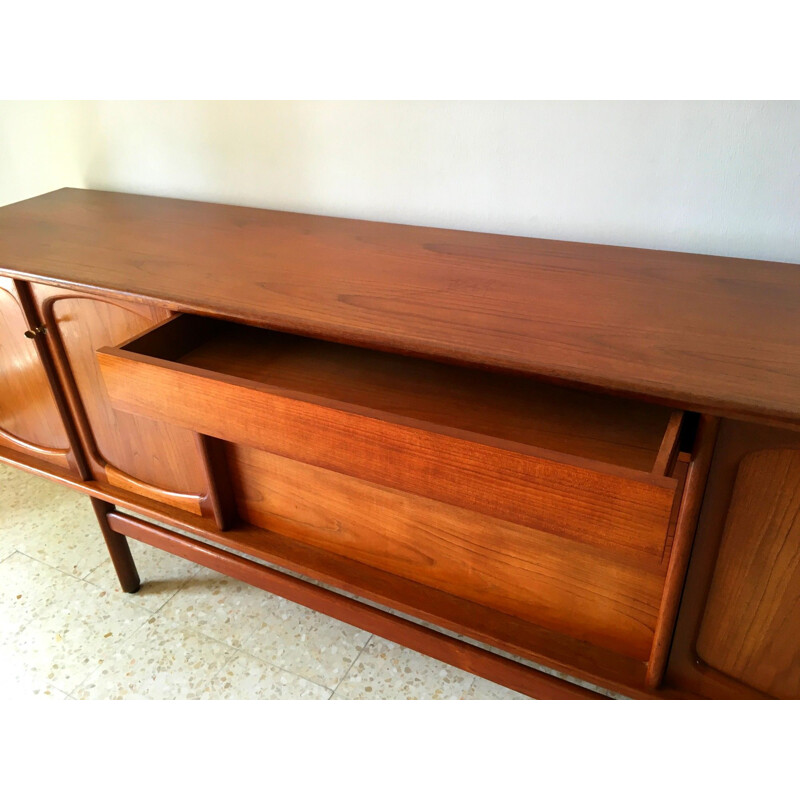 Vintage Scandinavian sideboard in teak by Gerhard Berg