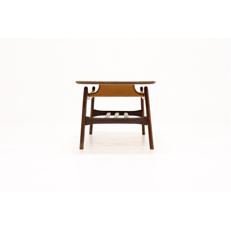 Vintage teak table by Louis van Teeffelen for WeBe 1950