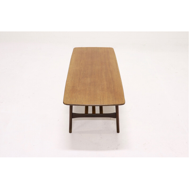 Vintage teak table by Louis van Teeffelen for WeBe 1950