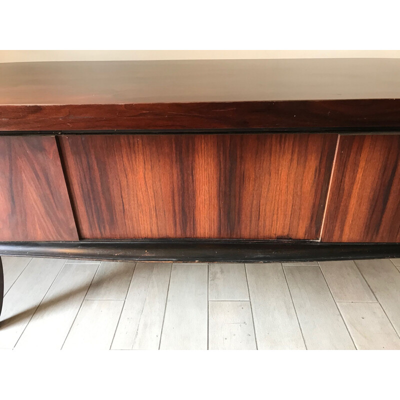 French vintage desk in rosewood 1940