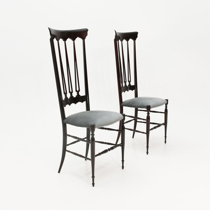 Pair of Chiavari chairs by Chiappe Guido