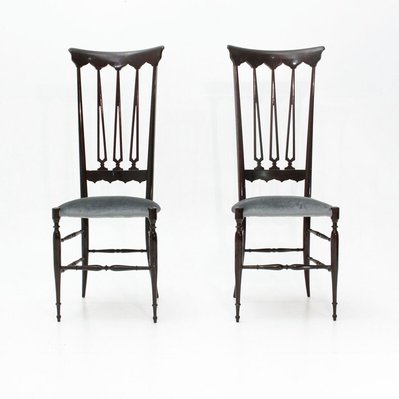 Pair of Chiavari chairs by Chiappe Guido