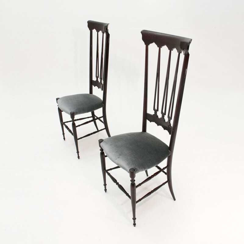 Pair of Chiavari chairs by Chiappe Guido