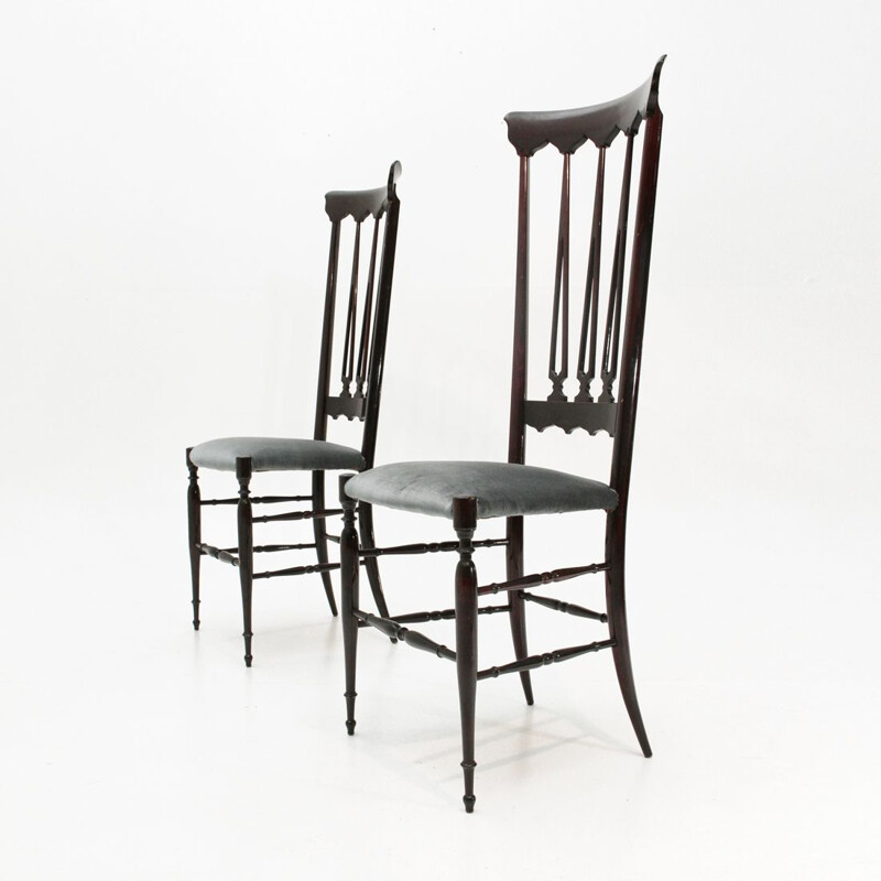 Pair of Chiavari chairs by Chiappe Guido