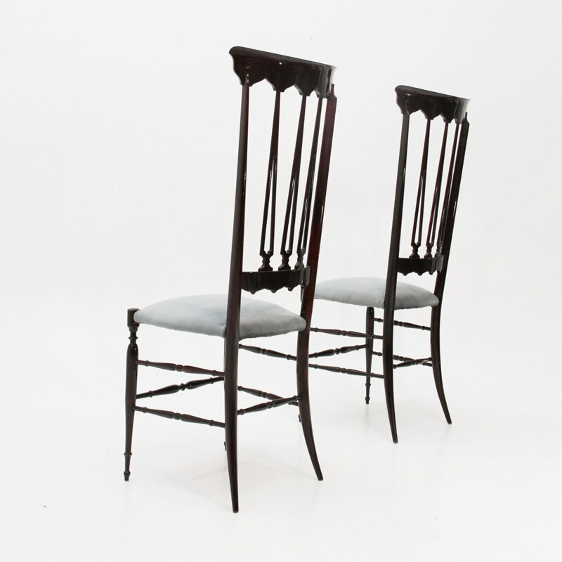 Pair of Chiavari chairs by Chiappe Guido