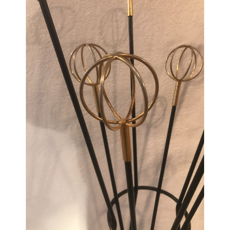 Vintage metal coat rack by Roger Feraud