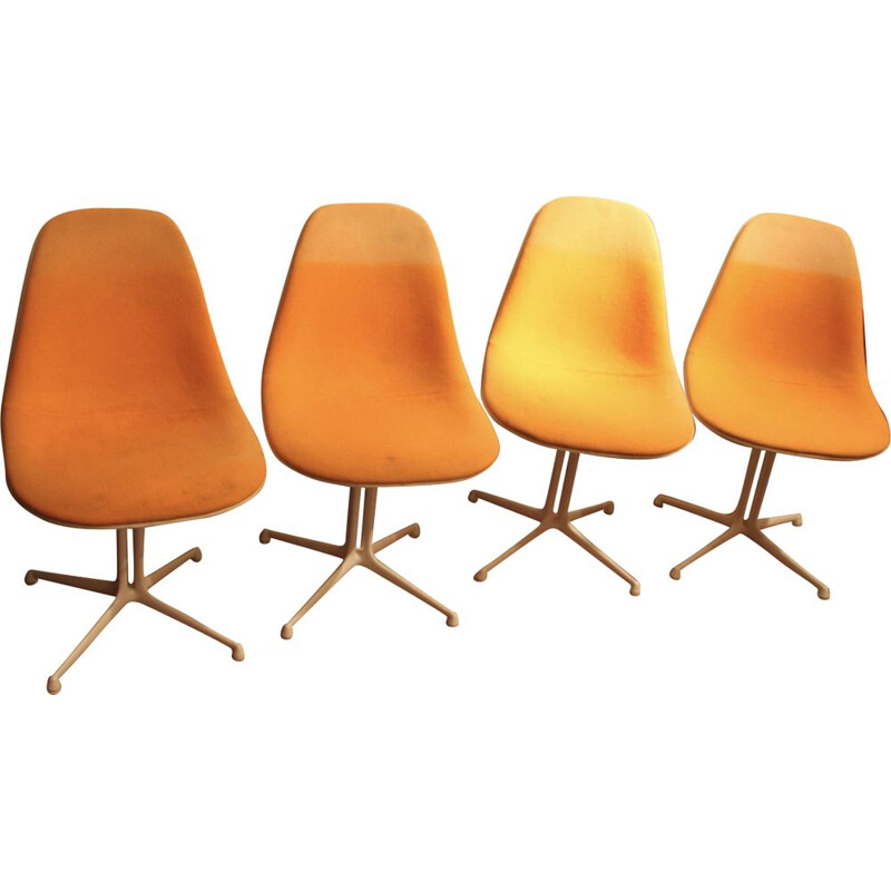 Set of 4 Lafonda chairs by Eames for Herman Miller