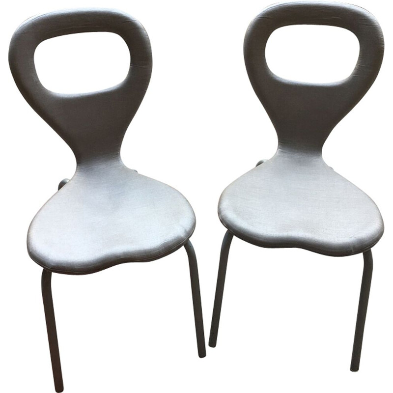 Vintage steel chairs by Marc Newson