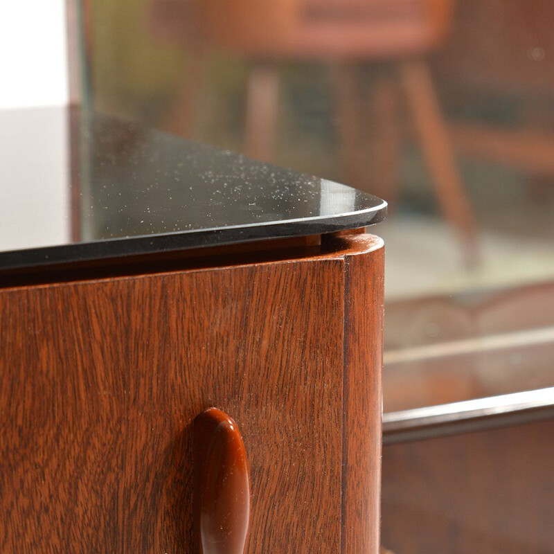 Vintage mahogany dressing table with mirror