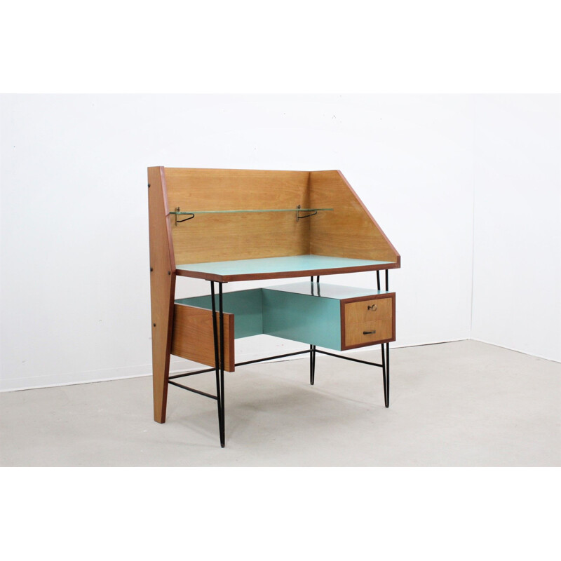 Bureau vintage italien avec dessus formica